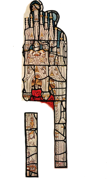 Stained Glass of the Middle Ages in England and France - Canopy, from All Saints', North Street, York. Fifteenth century (1913)
