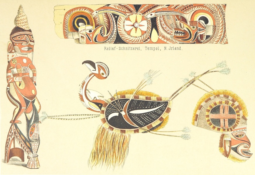 Relief-Schnitzerei, Temepl, N. Irland, Gotze (N. Jrland) and Tanszmaskes (N. Jrland)