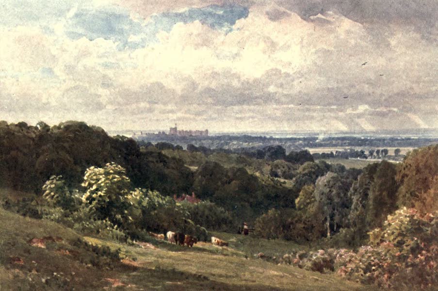Surrey Painted and Described - Windsor Castle from Cooper's Hill, near Egham (1906)