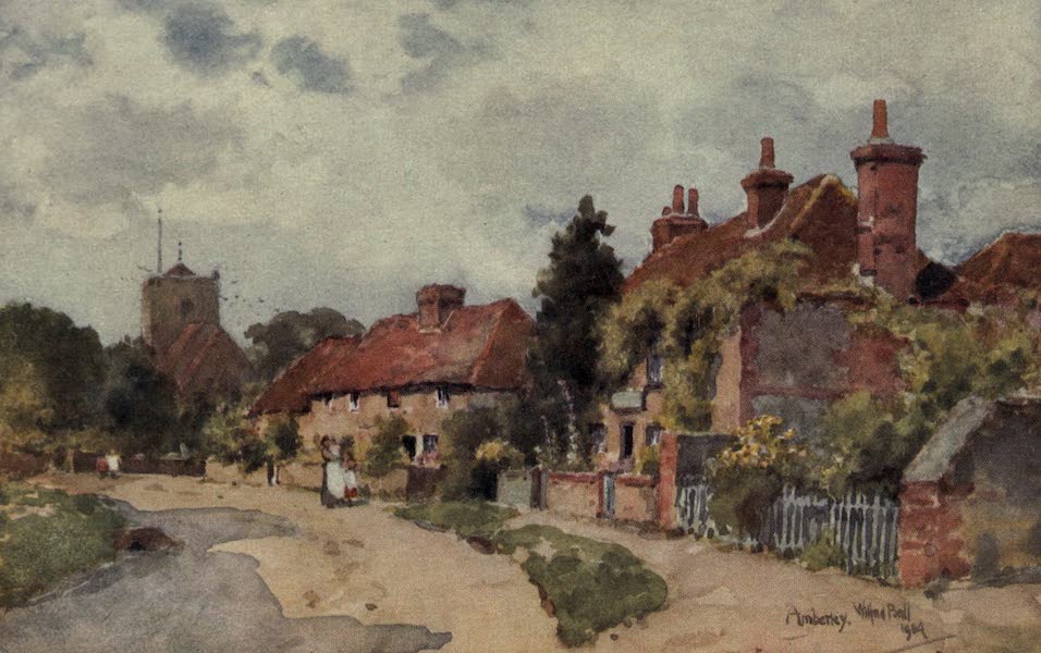 Sussex Painted and Described - Amberley Church (1906)