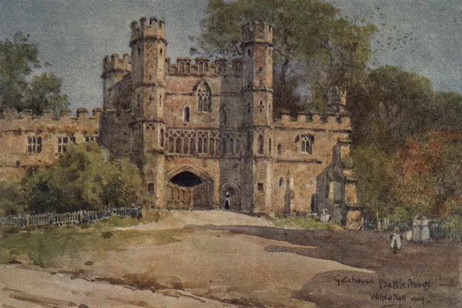 Sussex Painted and Described - Gatehouse, Battle Abbey (1906)