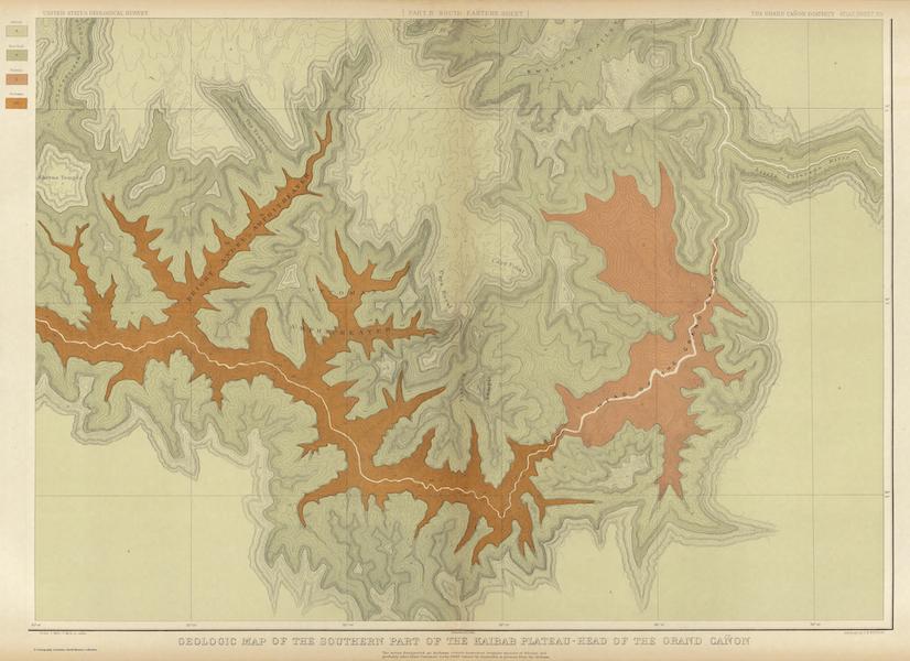 Geologic Map of the Southern Part of the Kaibab Plateau. [Part IV. South-Eastern Sheet]