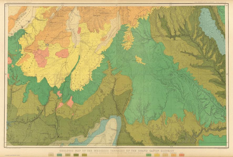 Geologic Map of the Mesozoic Terraces of the Grand Canon District