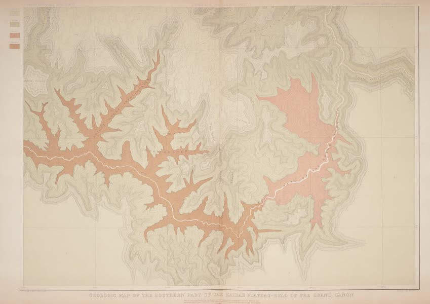 Geologic Map Of The Southern Part Of The Kaibab Plateau. [Part IV. South-Eastern Sheet.]