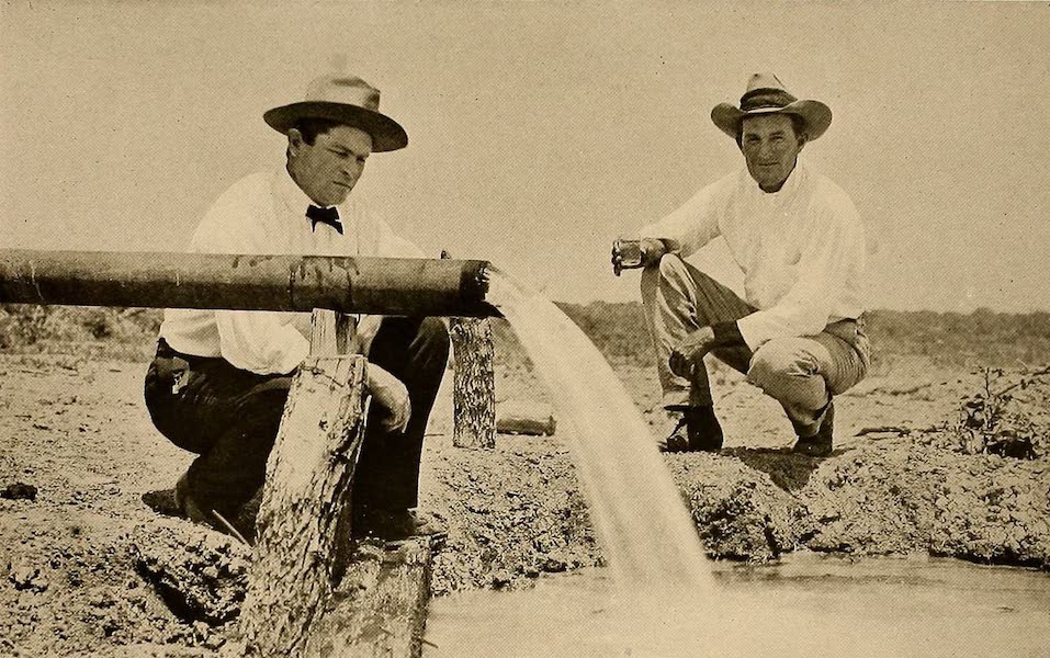 Texas, the Marvellous, the State of the Six Flags - A Flowing Artesian Well (1916)