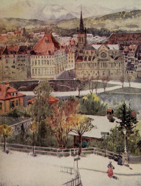 The Alps, Painted and Described - Bern from the Schanzli (1904)