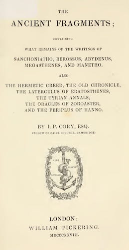 The Ancient Fragments (1828)