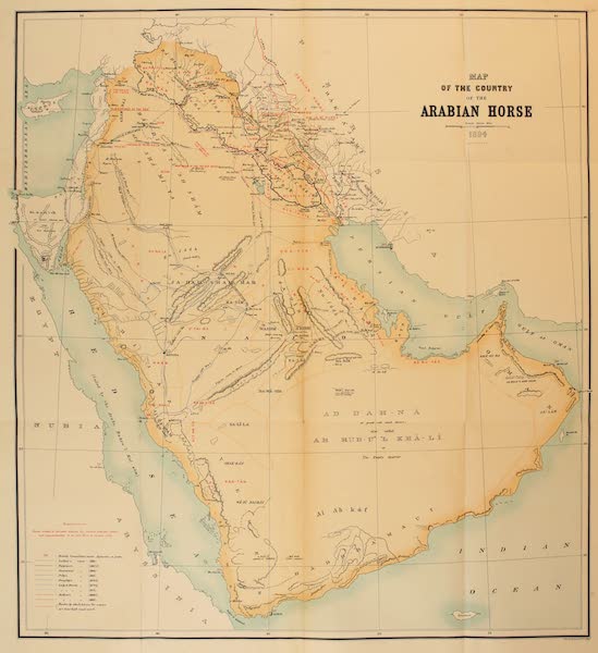 Map of the Country of the Arabian Horse