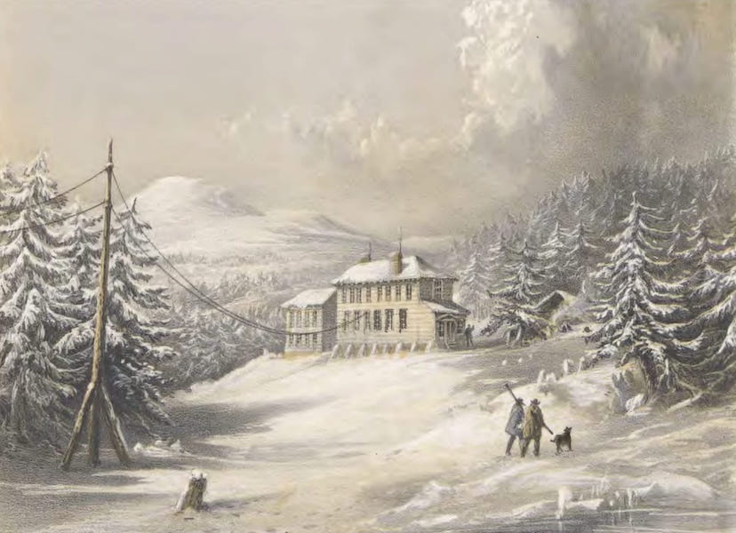 Trinity Bay, Newfoundland : Exterior View of Telegraph House in 1857-1858