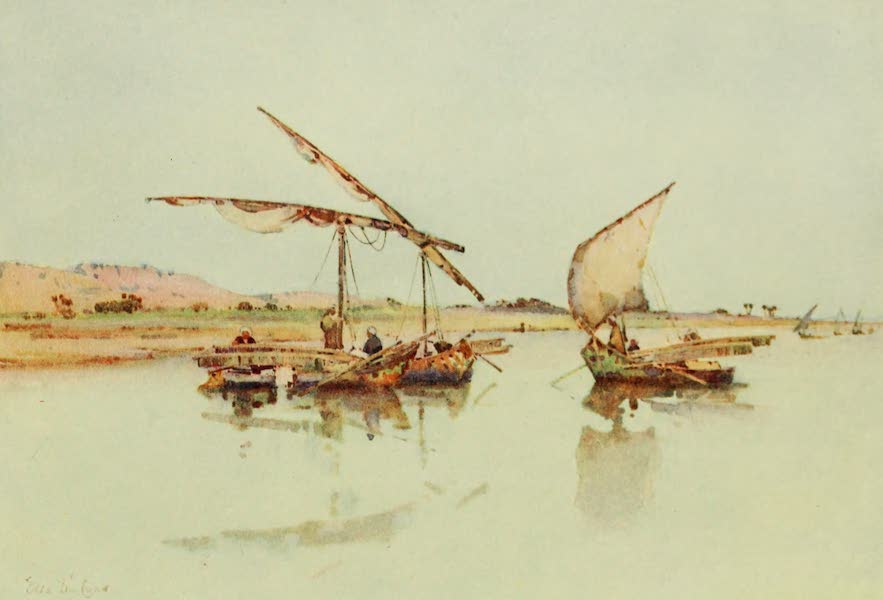 The Banks of the Nile - Fishing-Boats on the Nile (1913)