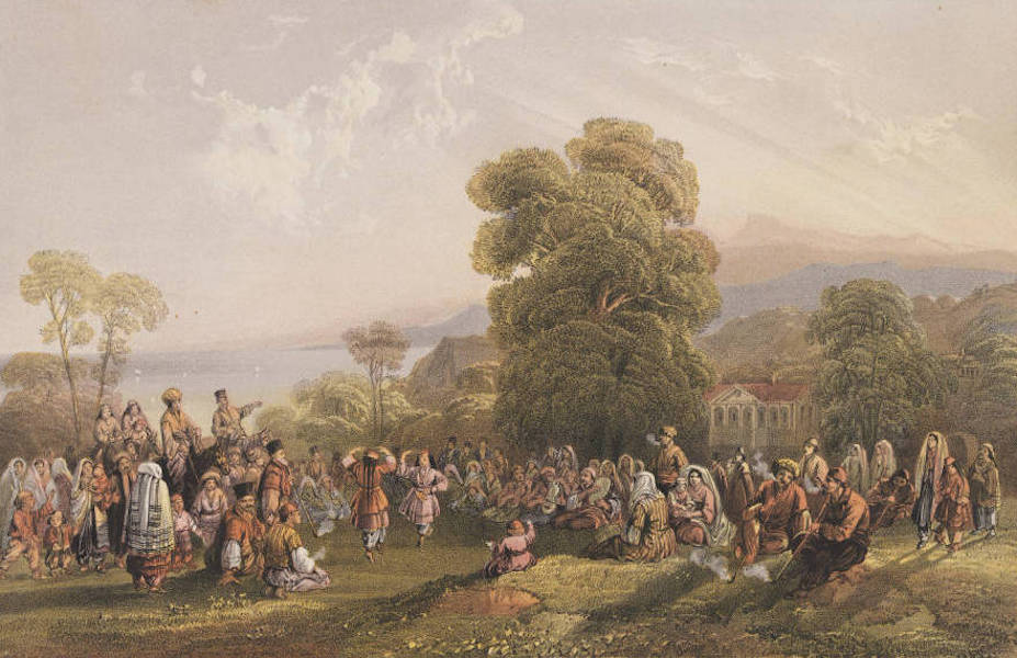 The Beautiful Scenery and Chief Places of Interest throughout the Crimea - Dance of Tartars (1856)