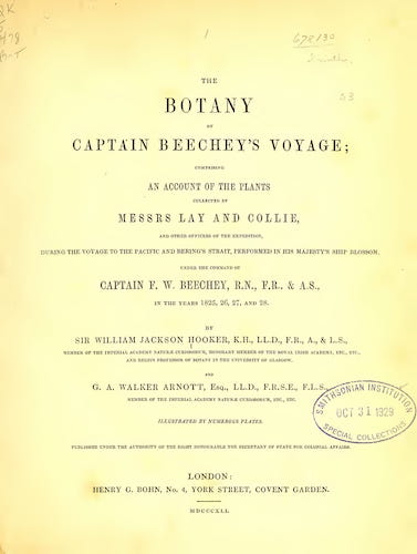 American Southwest - The Botany of Captain Beechey's Voyage