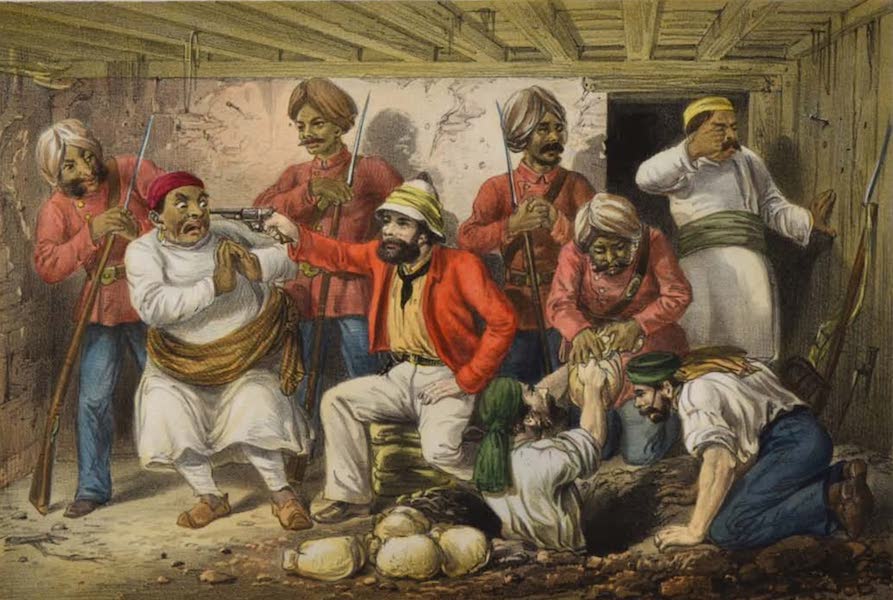 The Campaign in India - Prize Agents Extracting Treasure (1859)