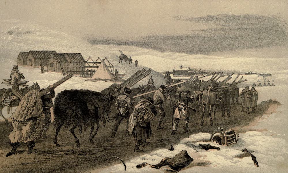 The Campaign in the Crimea [Series I] - Huts and Warm Clothing for the Army (1855)