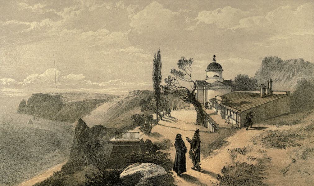 The Campaign in the Crimea [Series I] - The Monastery of Saint George and Cape Fiolente, looking West (1855)