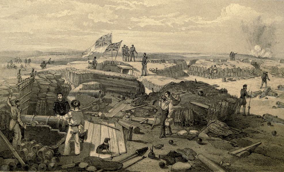 The Campaign in the Crimea [Series II] - The Interior of the Redan, taken from the left face, looking towards the Salient Angle, looking South (1856)