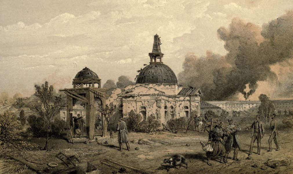 The Campaign in the Crimea [Series II] - Church in the rear of the Redan, looking North, showing the effects of Shot and Shell (1856)