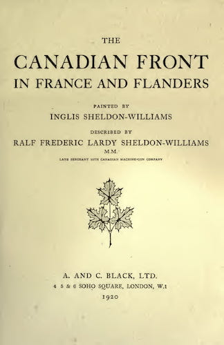 France - The Canadian Front in France and Flanders