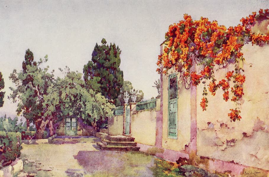 The Canary Islands, Painted and Described - Entrance to a Spanish Villa (1911)
