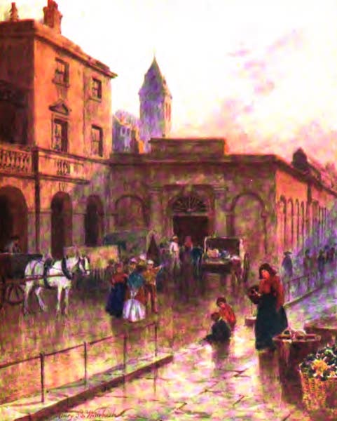 The Channel Islands Painted and Described - Market Place, Guernsey (1904)