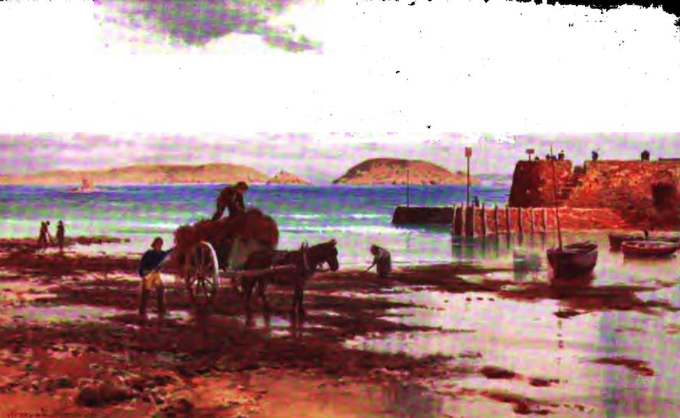 The Channel Islands Painted and Described - Herm and Jethou from the Salerie Battery, Guernsey  (1904)