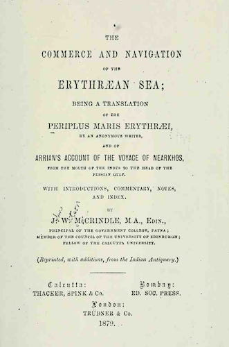 The Commerce and Navigation of the Erythraean Sea (1879)