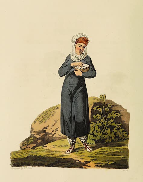 The Costume of the Hereditary States of the House of Austria - A Countrywoman of Flipovan, in the Bukowine (1804)