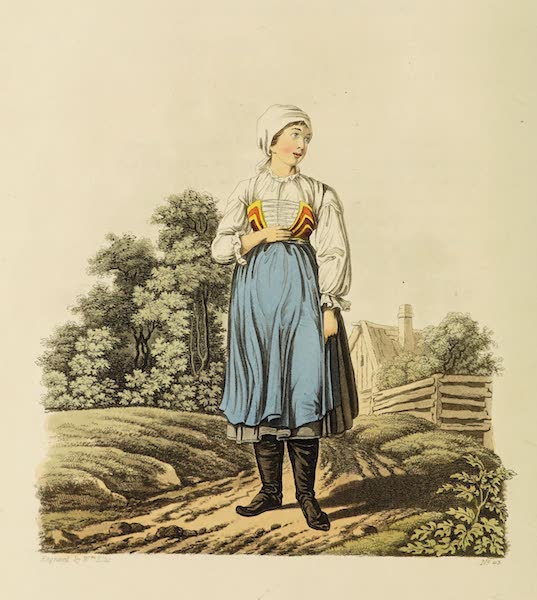 The Costume of the Hereditary States of the House of Austria - A Countrywoman of the Lowlands of Moravia, in her Summer Dress (1804)