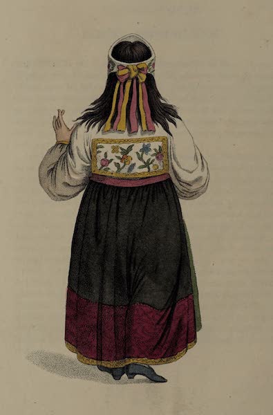 The Costume of the Russian Empire - An Esthonian Girl (1803)