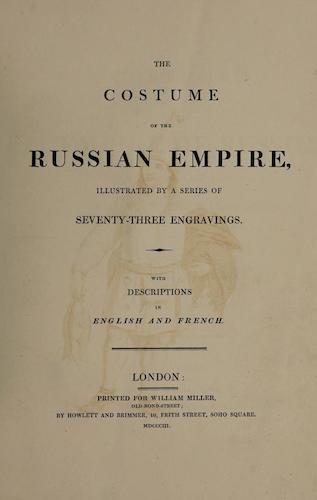Madras - The Costume of the Russian Empire
