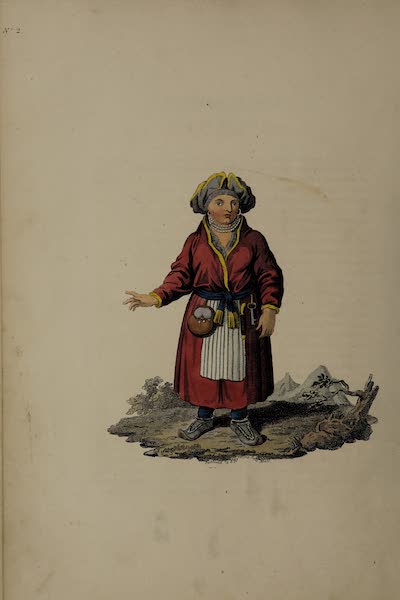 The Costume of the Russian Empire - A Woman of Lapland (1811)