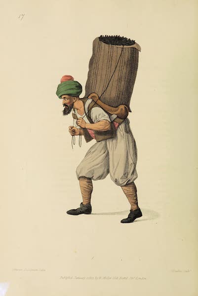 The Costume of Turkey - A Hamal, or Common Porter (1802)