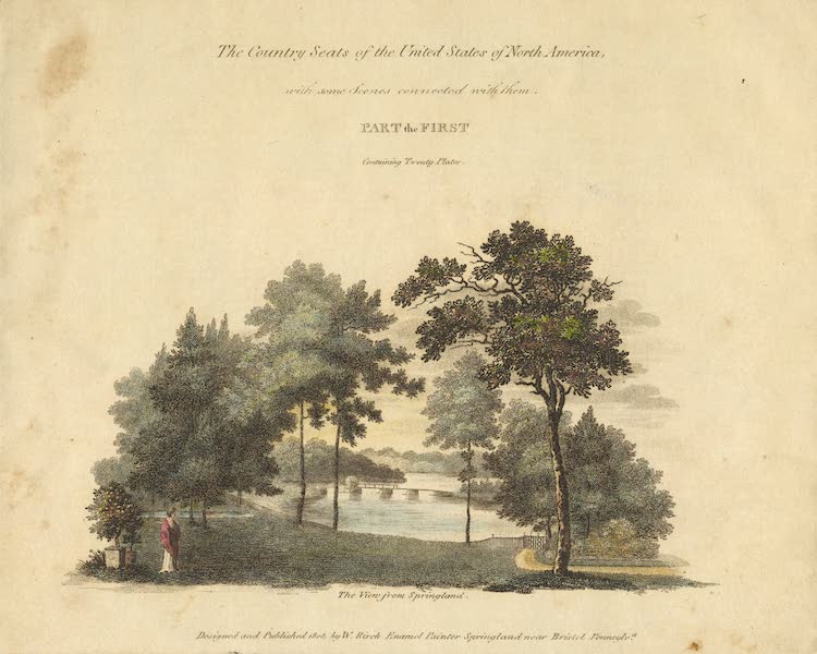 The Country Seats of the United States - Title Page - First Part (1808)