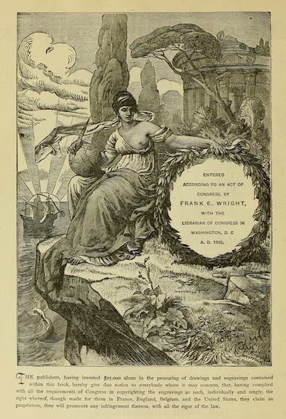 The Discovery and Conquest of the New World - Copyright Page (1892)
