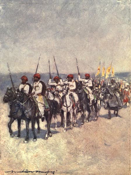 The Durbar - Spear-bearers from Cutch (1903)