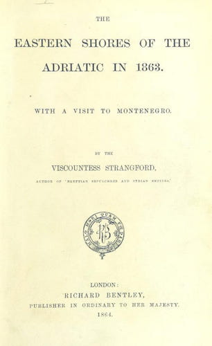 The Eastern Shores of the Adriatic (1864)