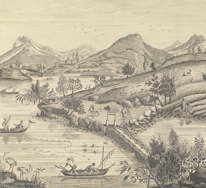 The Emperor of China's Palace at Pekin - The Lightning-Arch that sucks in the Water (1753)
