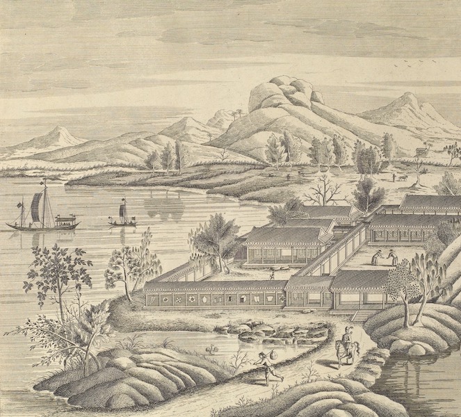 The Emperor of China's Palace at Pekin - The Vapour of the Earth Covers the Houses on the Mountains (1753)