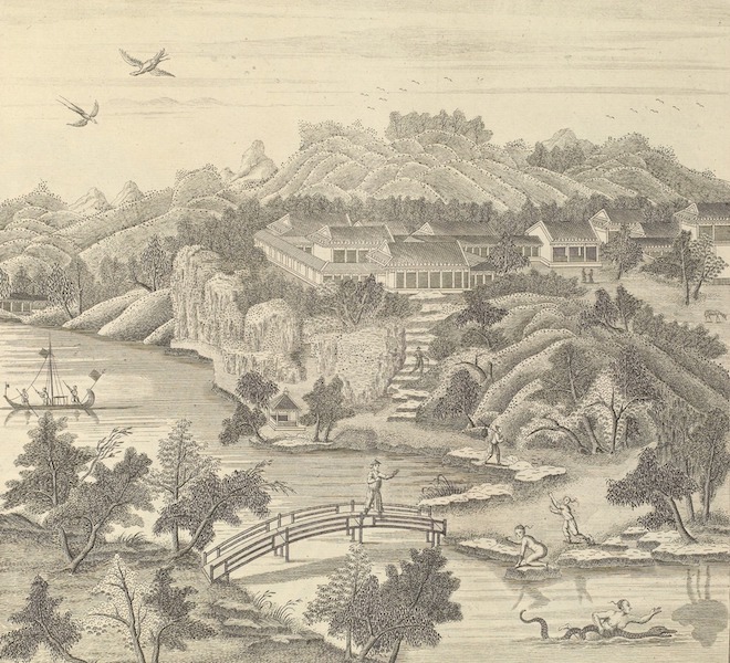 The Emperor of China's Palace at Pekin - The many Rivers and Air that breathe from the Pine-Tree, its Partner (1753)