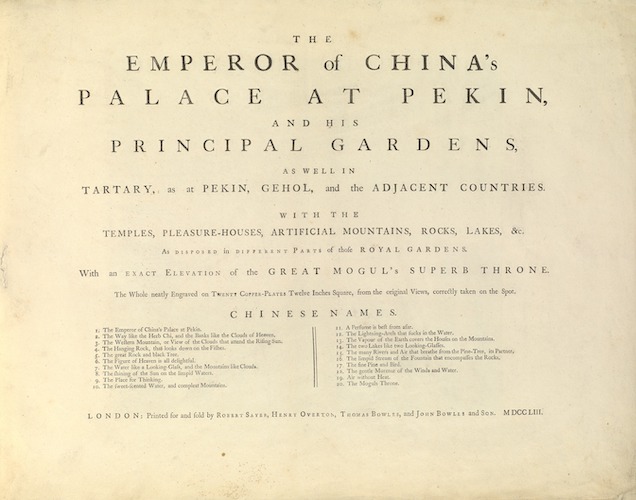 Madras - The Emperor of China's Palace at Pekin