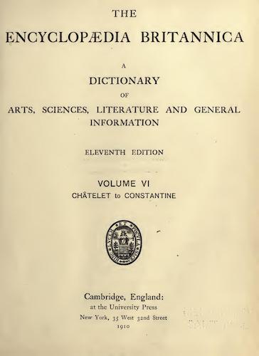 Encyclopedias - Encyclopaedia Britannica Vol. 6