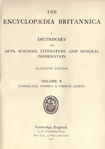 Encyclopedias - Encyclopaedia Britannica Vol. 10