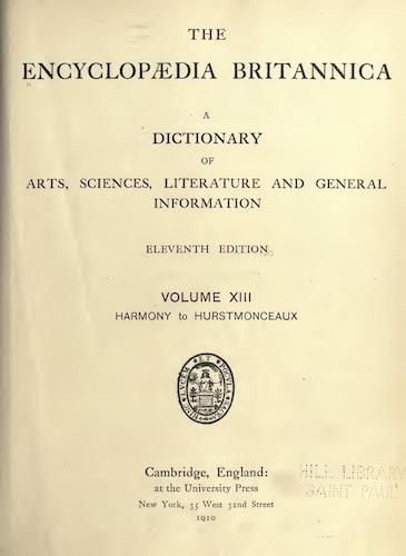 Encyclopedias - Encyclopaedia Britannica Vol. 13