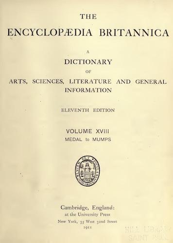 Encyclopaedia Britannica Vol. 18