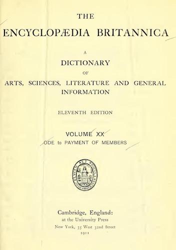 Encyclopaedia Britannica Vol. 20