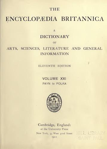 Encyclopedias - Encyclopaedia Britannica Vol. 21