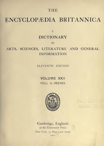 World - Encyclopaedia Britannica Vol. 22