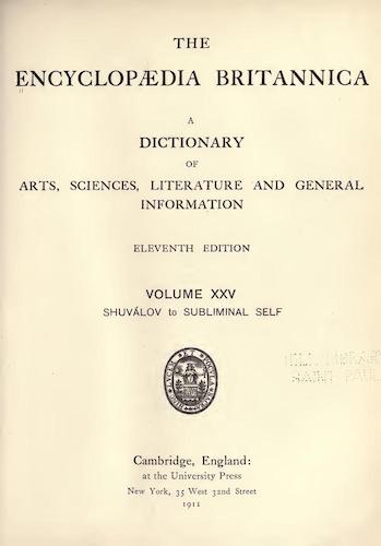 Encyclopaedia Britannica Vol. 25