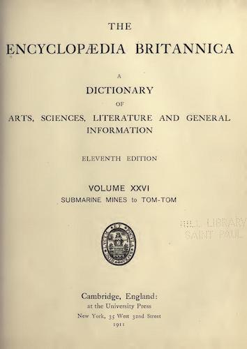 Encyclopedias - Encyclopaedia Britannica Vol. 26