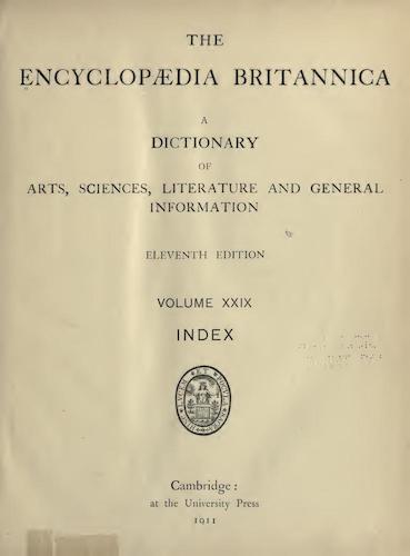 Encyclopedias - Encyclopaedia Britannica Vol. 29